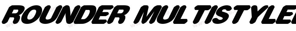 rounder multistyled字体转换